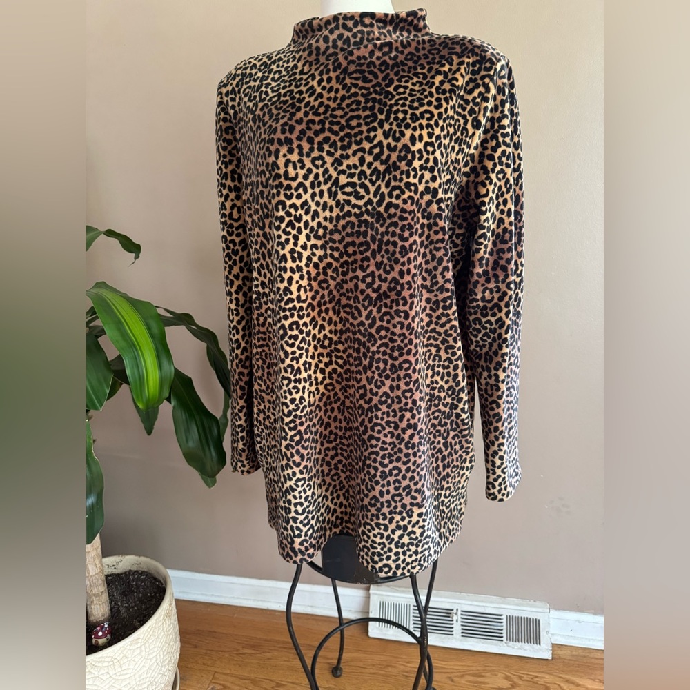 Lands' End Animal Print Top
